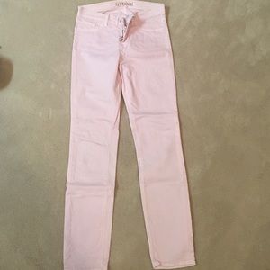 J brand skinny leg prty pink jean