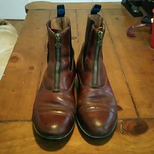 Brown zip Ariat paddock boots size 7