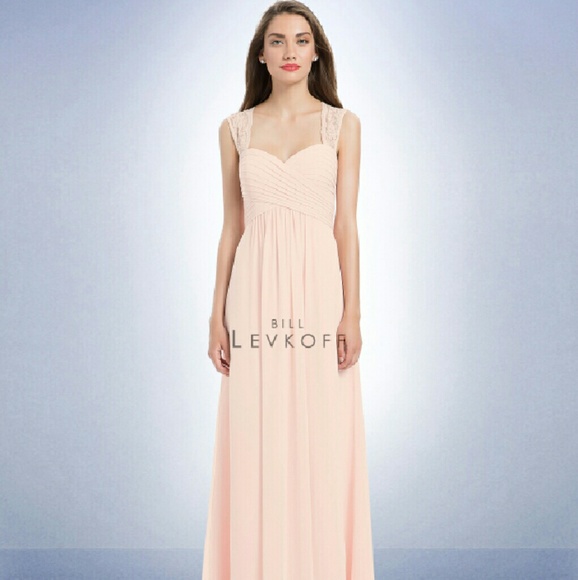 NWT Bill Levkoff Petal Pink Bridesmaid Dress Gown