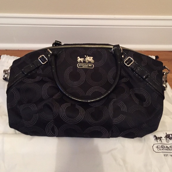 Barely used coach bag - black