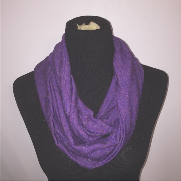 Purple infinity scarf