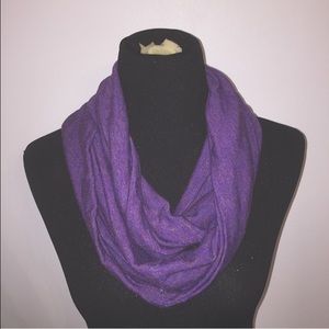 Purple infinity scarf