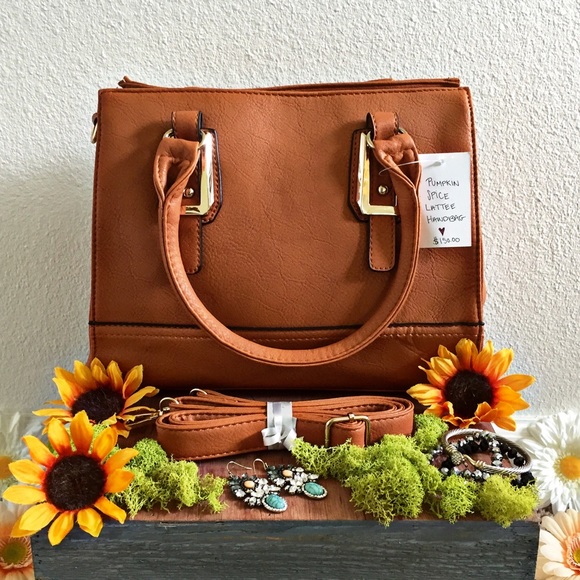 Boutique Handbags - Pumpkin Spice Lattee Handbag