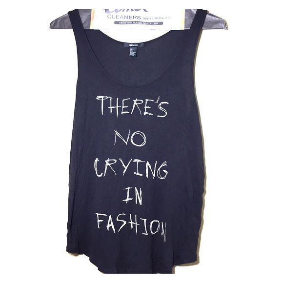 There's no crying in fashion tank