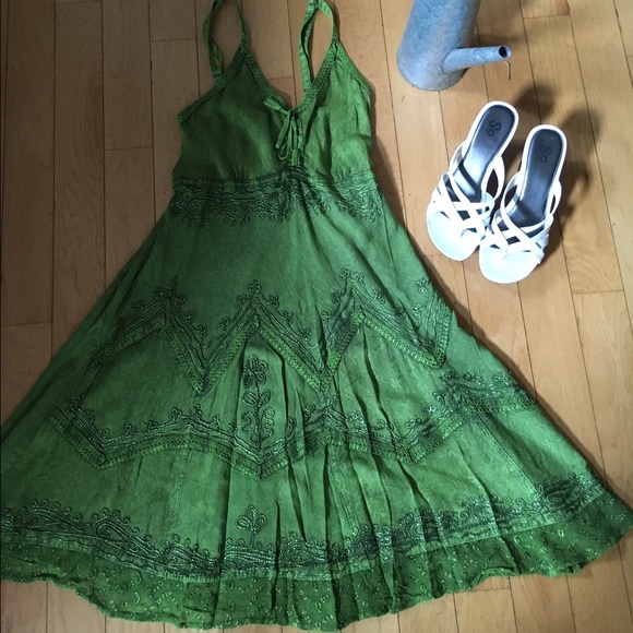 Sakkas green sundress ☀️