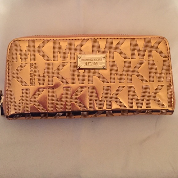 MK Rose Gold Wallet