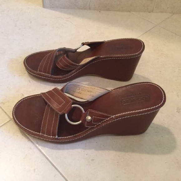 Coach wedge sandals
