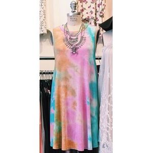 Audrey 3+1 Rainbow Skies Tie Dye Tunic