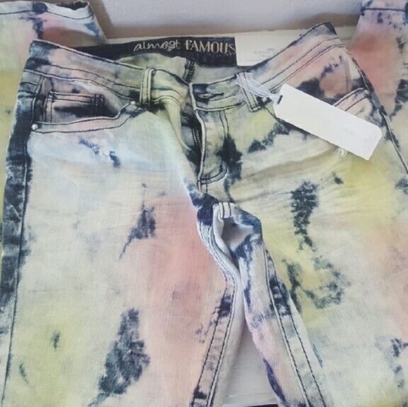 TYE DYE PINK/YELLOW JEANS