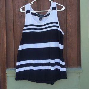 Black and White Lane Bryant sweater tank