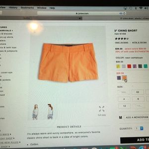 J. Crew shorts
