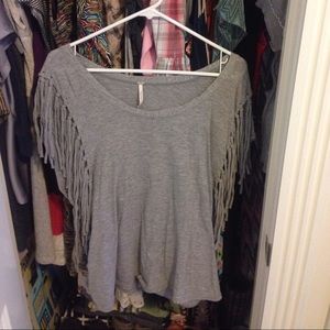 Free people fringe tee