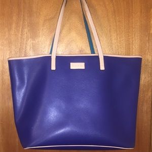 Coach tote navy blue