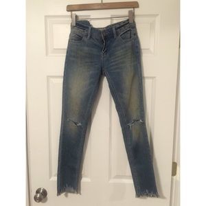 Free People Distressed Denim (size 26)