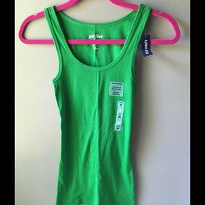 Green tank top
