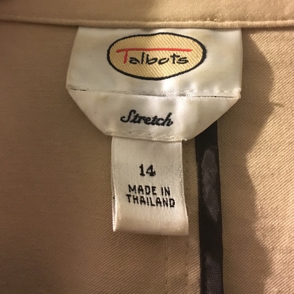 Talbots Jackets & Coats - Classic Talbots Khaki Blazer Talbots Jackets & Coats - Classic Talbots Khaki Blazer