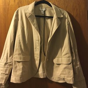 Talbots Jackets & Coats - Classic Talbots Khaki Blazer Talbots Jackets & Coats - Classic Talbots Khaki Blazer