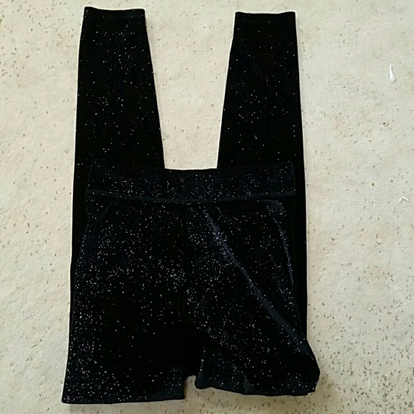 Victoria's Secret Pink glitter leggings