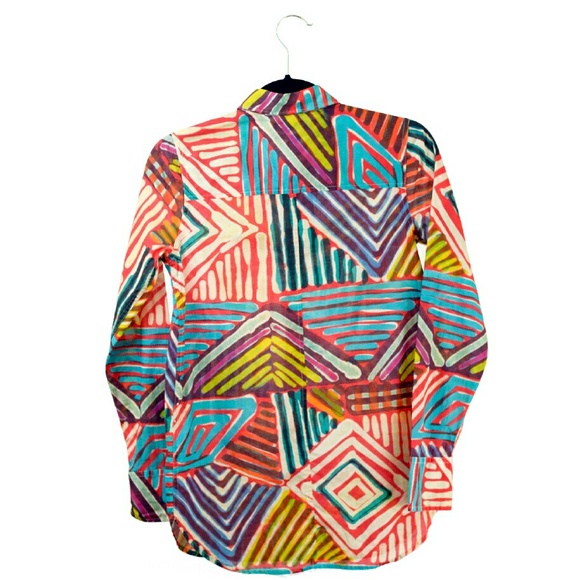 J.Crew Boy Shirt in Geo Brushstroke - Picture 3 of 3