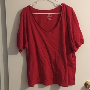 💥SOLD💥Red tee from lane Bryant item #113