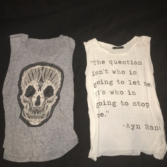 2 girly muscle shirts