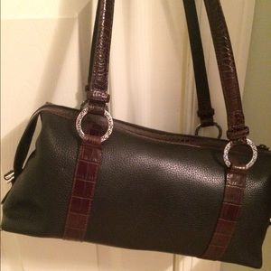 Brighton Black and Brown leather bag