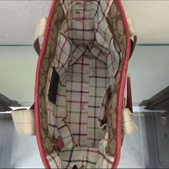 Coach Pink Ruby Signature Canvas - Picture 4 of 4