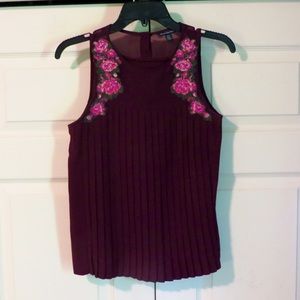 American Eagle Maroon Blouse