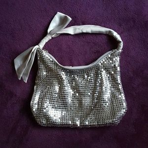 Silver Mini-bag with Sequins