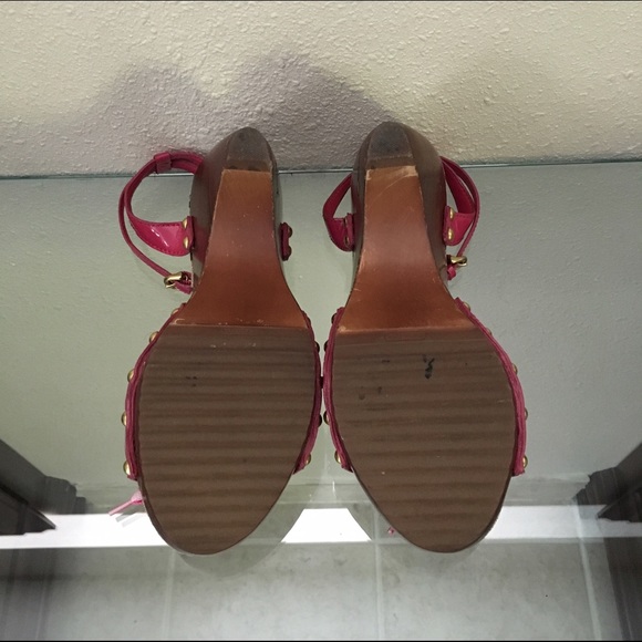 Authentic Coach pink strap open heal - Picture 4 of 4