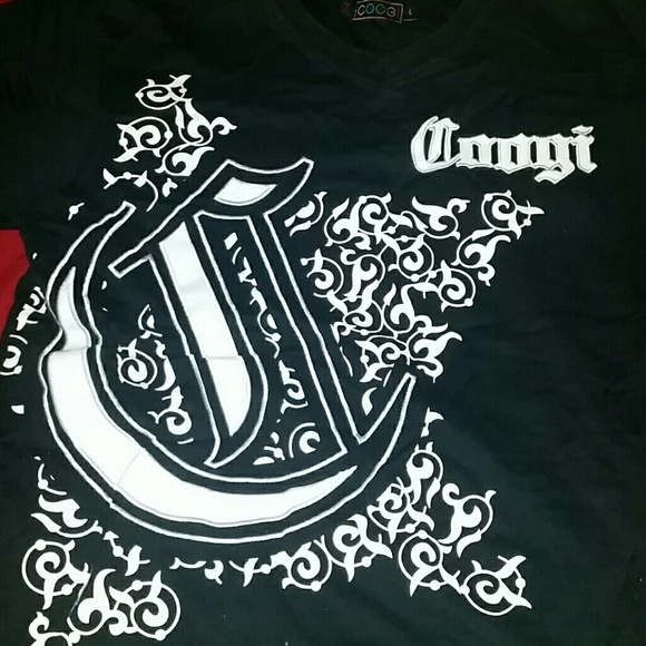 Black and white Coogi shirt