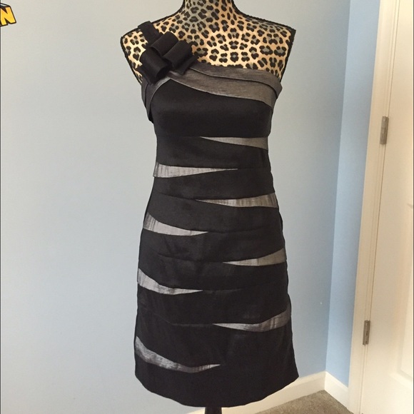 Gorgeous black and silver bandage dress!