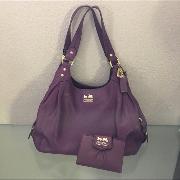 Coach purple wallet