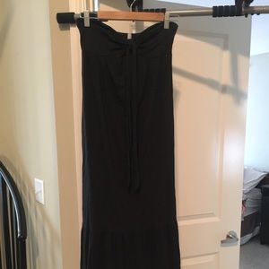 Strapless maxi