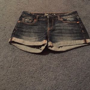Blue jean shorts