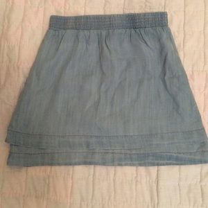 Chambray skirt from Francesca's Closet