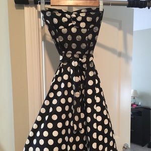 Strapless dress, purple Teile