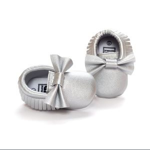 Silver moccasins