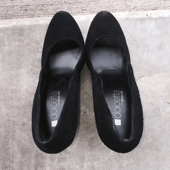 NEW! Black Suede Wedge - 8 - Dolce Vita - Picture 3 of 4