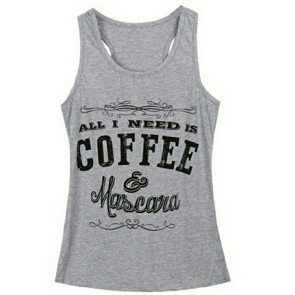 💖1 SMALL LEFT! ☕FASHION GRAY TANK TOP☕ - Picture 2 of 4
