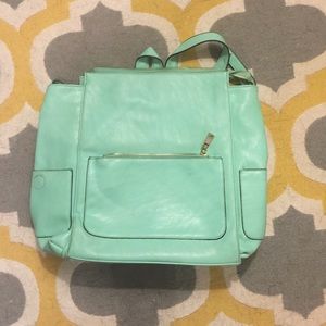 Mint colored backpack