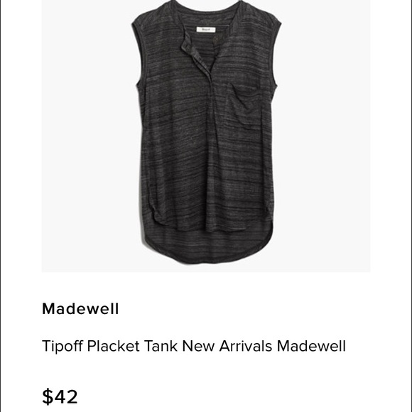 Madewell tipoff Placket Tank