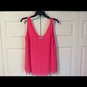 Pink Zebra Chiffon Blouse