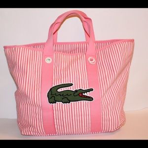 lacoste beach bag
