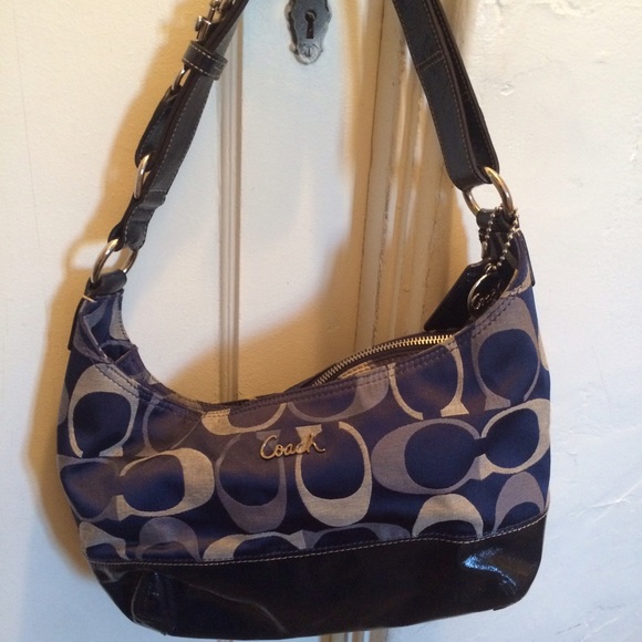 COACH bag. Authentic. Blue canvas.