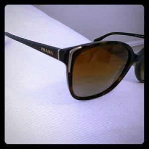 Prada cat eye tortoise shell sunglasses