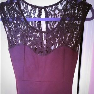 Purple dressy maternity dress