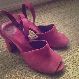 DVF Berry Suede Platform Sandals