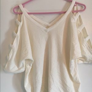 New Tobi Cut Out Sleeve Top