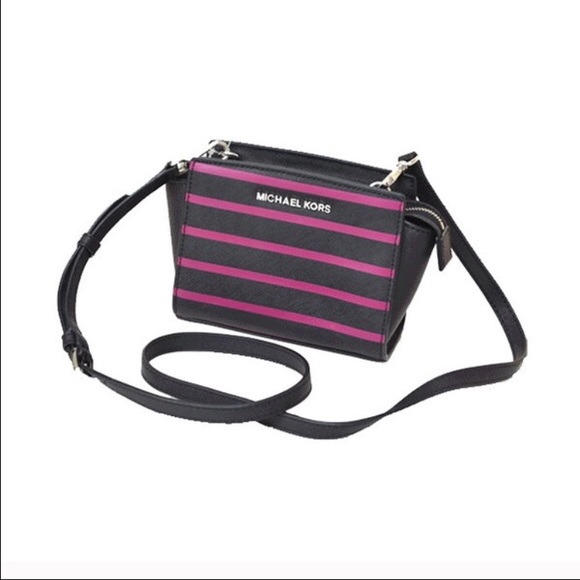 Michael Kors Selma striped small bag